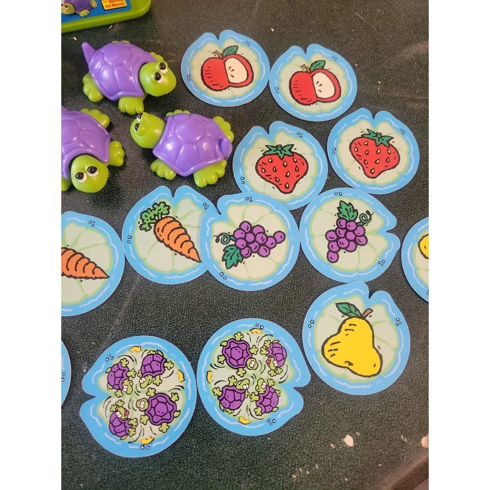 Fisher Price TURTLE PICNIC GAME‎ Color Picture Matching Complete 2001 Vtg